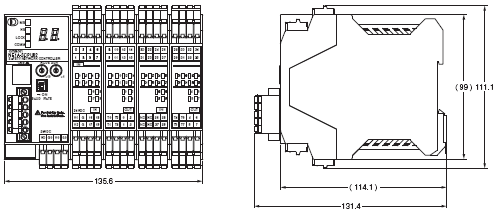 NE1A-SCPU 外觀尺寸 2 