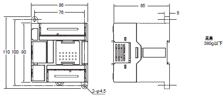 CP1L 外觀尺寸 8 