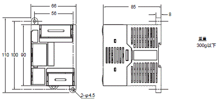 CP1L 外觀尺寸 9 