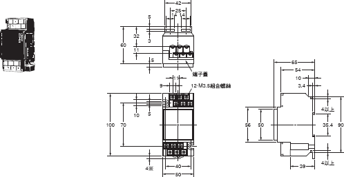 61F-AN 外觀尺寸 1 