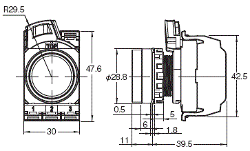 A22NN / A22NL 外觀尺寸 13 