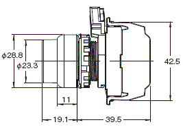 A22NN / A22NL 外觀尺寸 27 