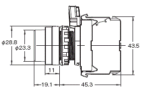 A22NN / A22NL 外觀尺寸 6 