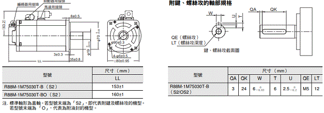 R88M-1[] / R88D-1SN[]-ECT 外觀尺寸 18 