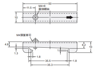 E3X-ZV / MZV 外觀尺寸 12 