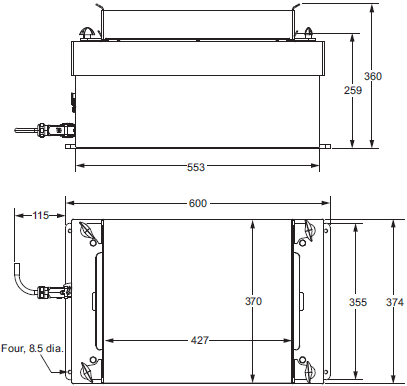 iPF Series 外觀尺寸 3 