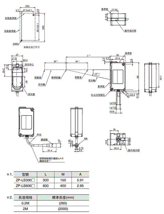 ZP-L 外觀尺寸 3 