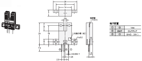 EE-SPX301 / 401, EE-SPY30 / 40 外觀尺寸 2 