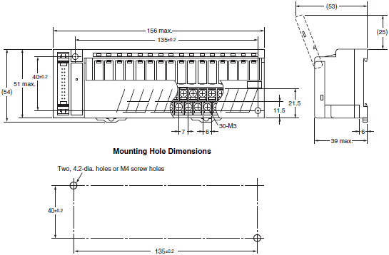 G70D-SOC16 / FOM16 外觀尺寸 1 